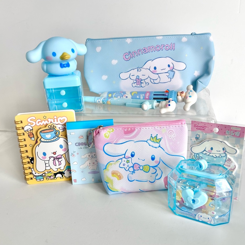 🩵(CIN325) Cinnamoroll Adorable 10-Piece Pencil Case Bundle! - Picture 7 of 7